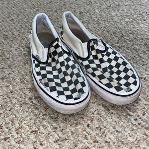 Well Worn Checker Board Vans